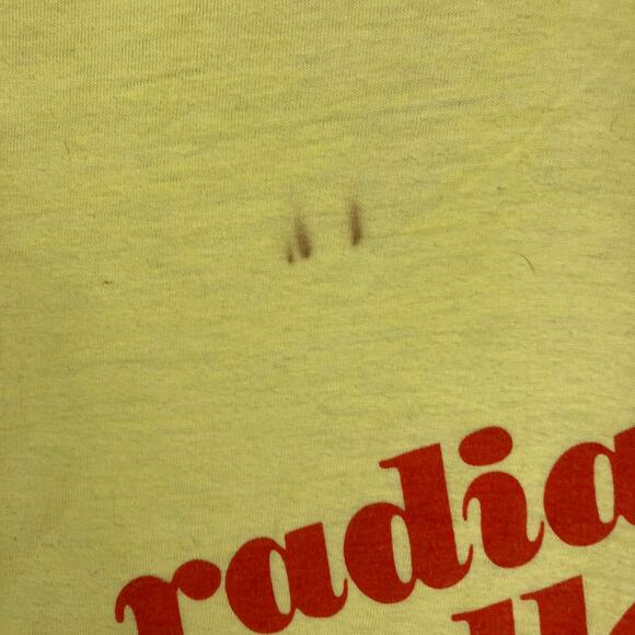 Bruns T-Shirt Mens Size M Yellow Radiant Valley Vitamins Vintage Graphic Tee - Picture 4 of 9